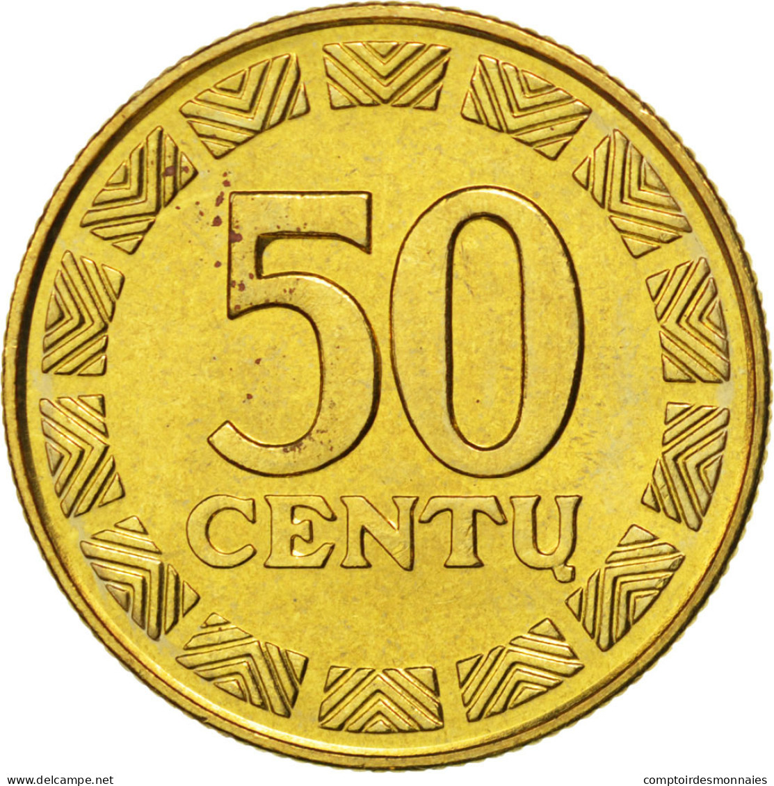 Monnaie, Lithuania, 50 Centu, 1997, SPL, KM:108 - Lituanie