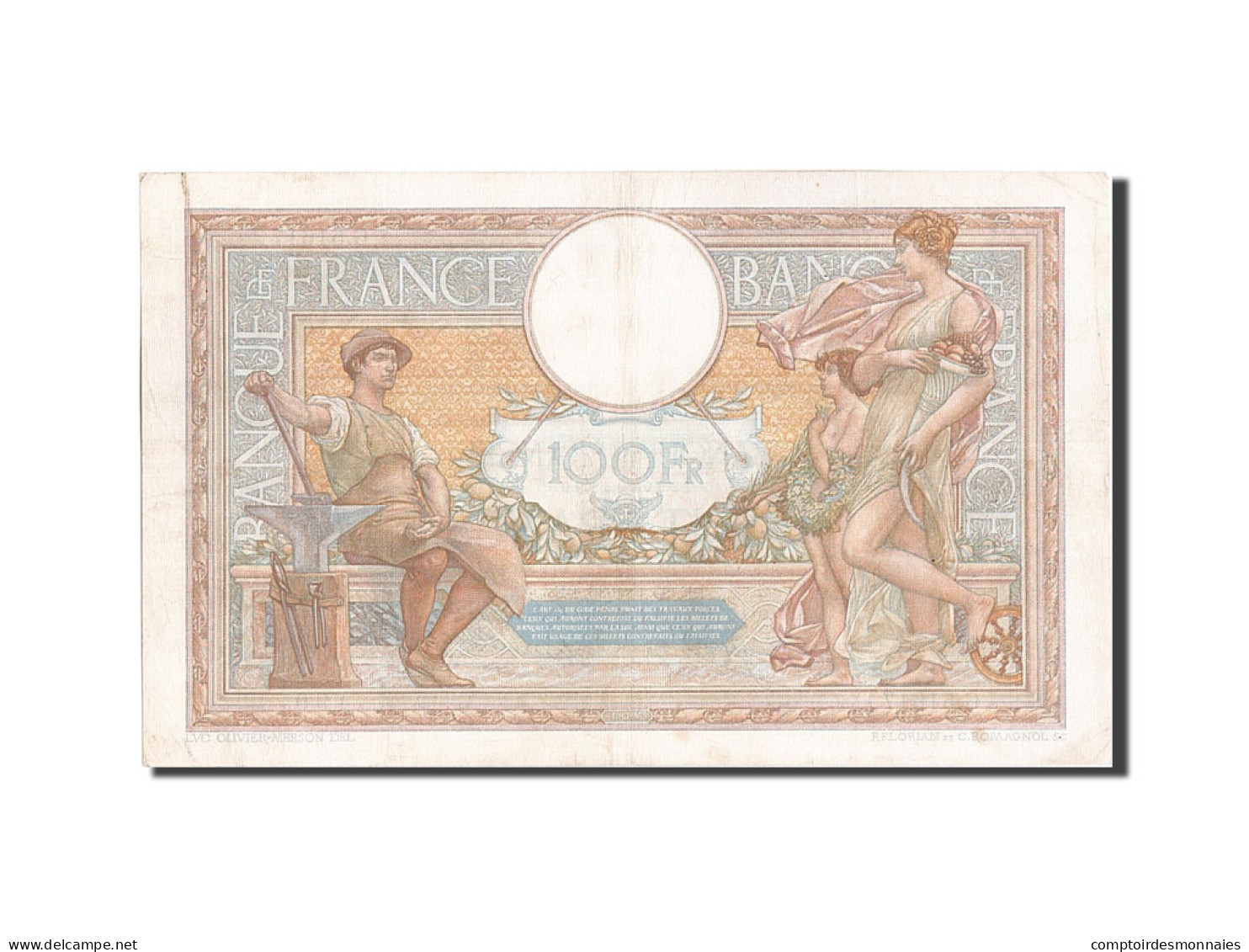 Billet, France, 100 Francs, 100 F 1908-1939 ''Luc Olivier Merson'', 1936 - 100 F 1908-1939 ''Luc Olivier Merson''