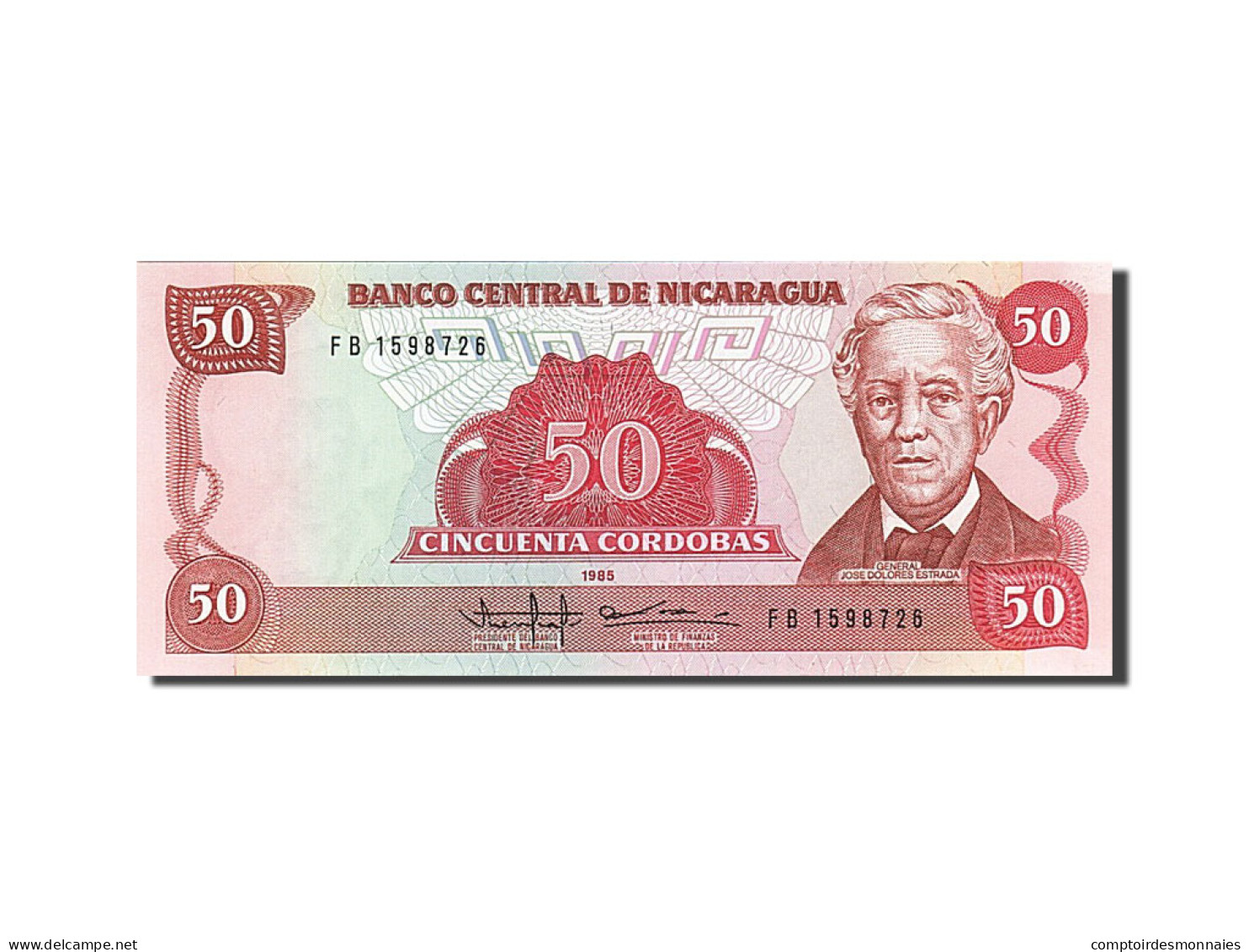 Billet, Nicaragua, 50 Cordobas, 1985, SPL - Nicaragua