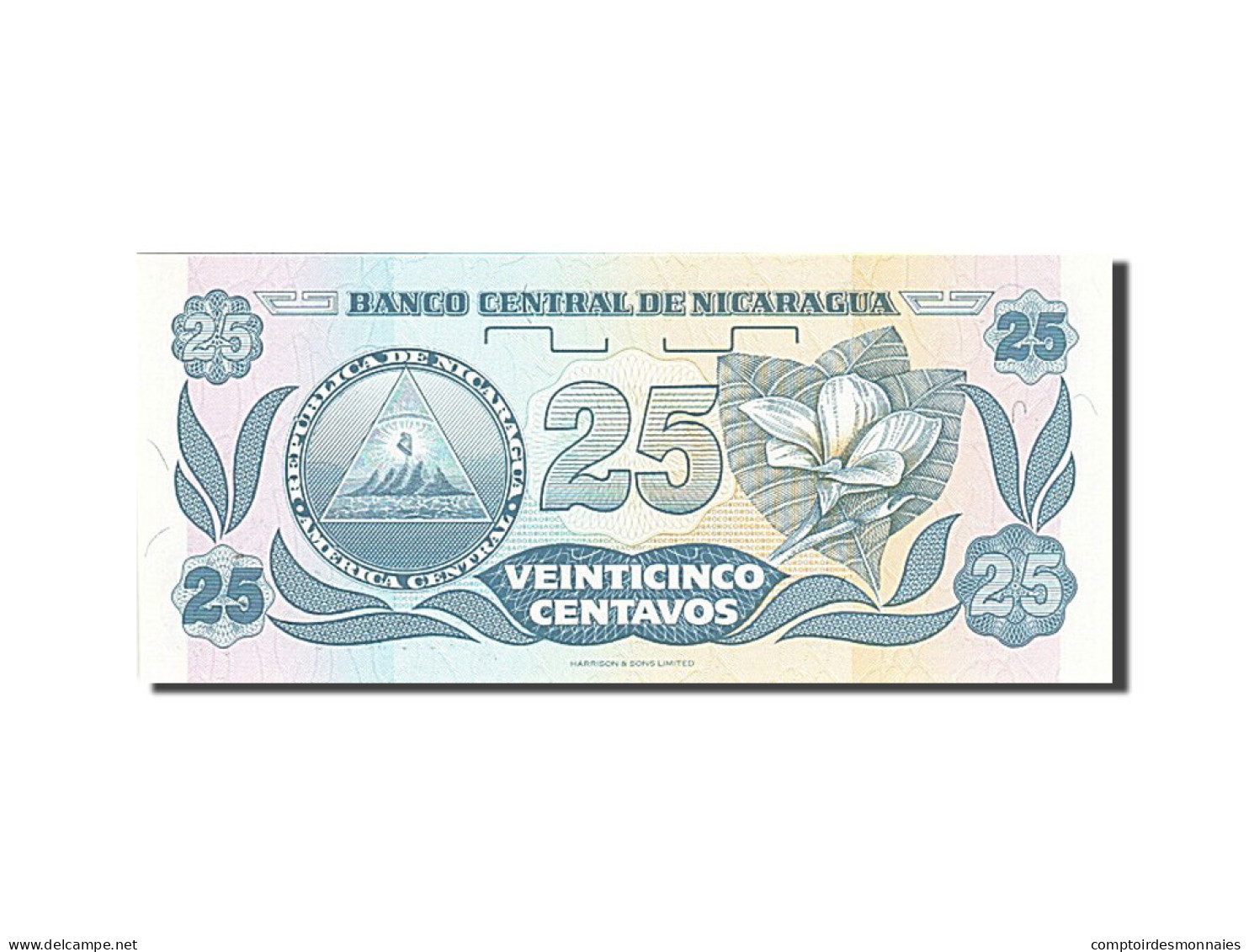 Billet, Nicaragua, 25 Centavos, 1991, SPL - Nicaragua