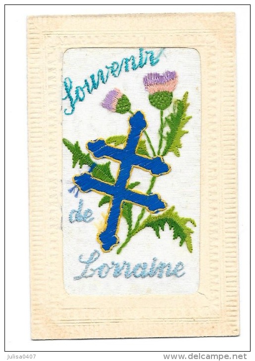 FANTAISIE Brodée Souvenir De Lorraine Croix De Lorraine - Embroidered