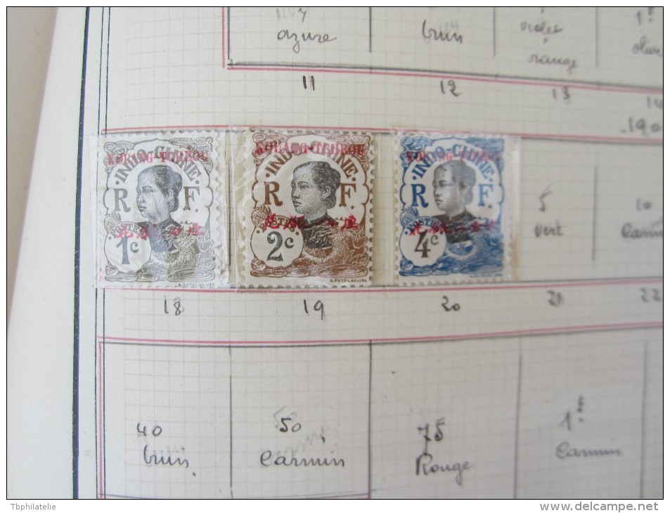 VEND BEAU LOT DE TIMBRES DE KOUANG-TCHEOU SUR 3 F.A. !!!! - Other & Unclassified