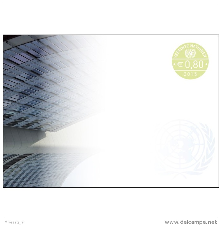 ONU Vienne 2015  - (Postal Stationery) Enveloppe Pré-timbrée €0,80 ** - FDC