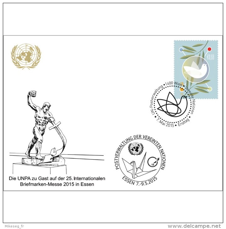 ONU Vienne 2015  - White Card ESSEN 7-9 5 2015 - Maximumkarten