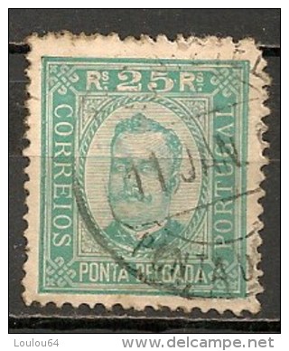 Timbres - Portugal - Iles Adjacentes - Ponta Delgada - 1892 - 25 R. - - Ponta Delgada