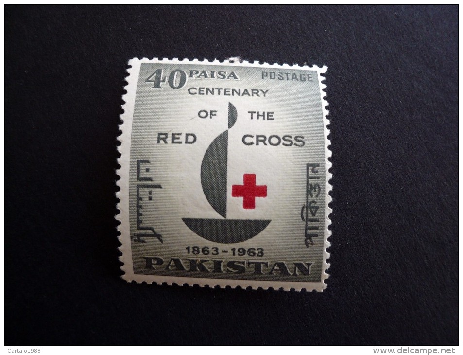 Pakistan - 1963 - Red Cross - Cruz Roja - Croix Rouge - 1 Stamps  ** - Pakistan
