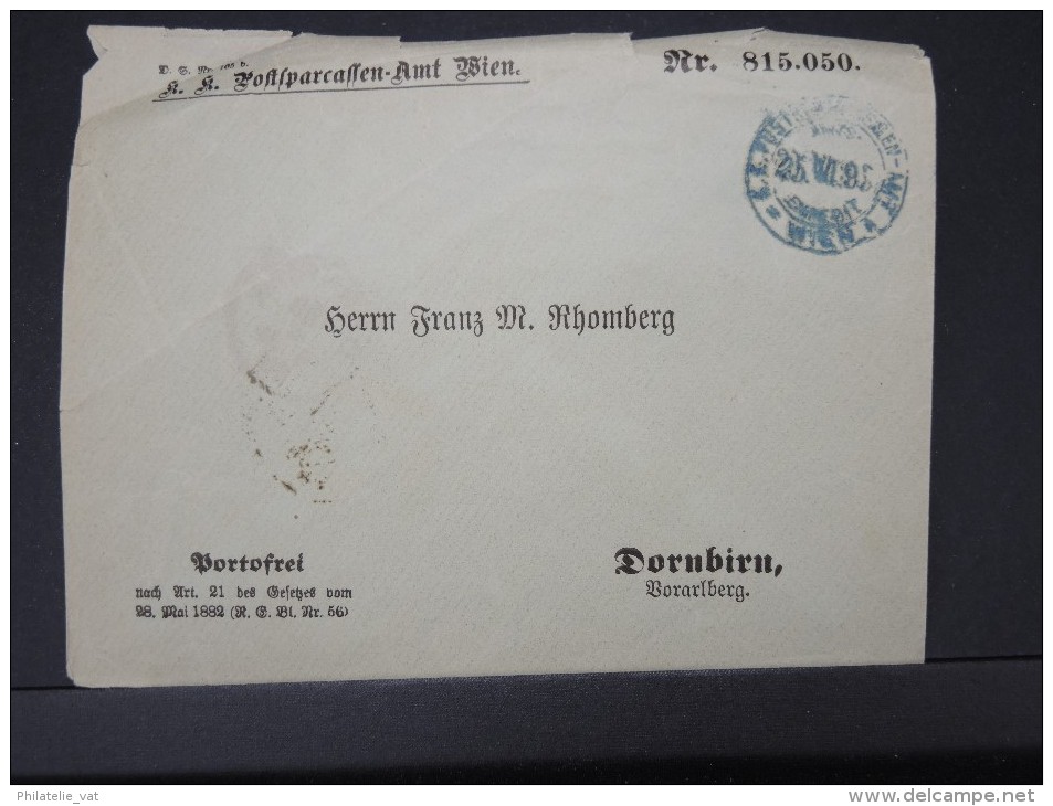 AUTRICHE-Enveloppe Télegraphique De WIen Pour Dornbirn En 1899 P4885 - Telegraph