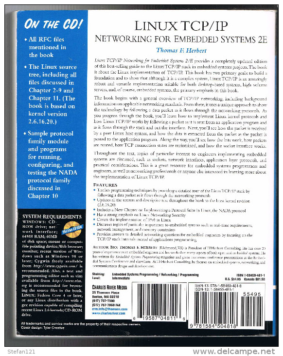 Linux TCP/IP - Networking For Embedded Systems 2 E - 2007 - Thomas F. Herbert - 628 Pages 23,5 X 18,8 Cm - Ingegneria