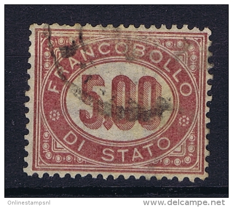 Italia: Service  1875 Sa Nr 7 Used - Dienstzegels