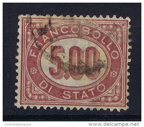 Italia: Service  1875 Sa Nr 7 Used - Dienstmarken