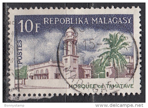 Madagascar, 1967 - 10fr Mosque, Tamatave - Nr.398 Usato° - Madagascar (1960-...)