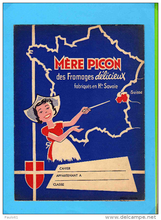 PROTEGE CAHIER  : Mere PICON Des Fromages Delicieux - Protège-cahiers