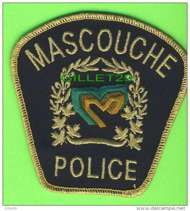 ÉCUSSON TISSU POLICE - PATCH POLICE - POLICE MASCOUCHE, QUÉBEC, CANADA - - Patches