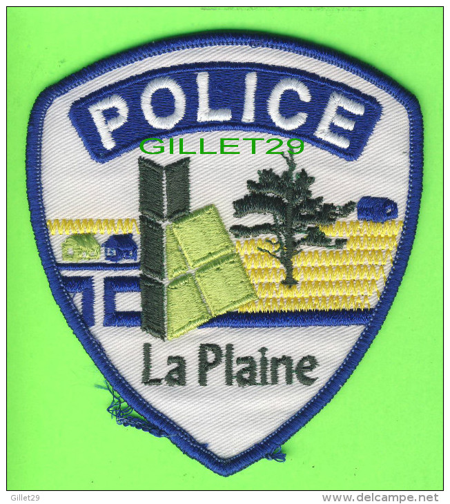 ÉCUSSON TISSU POLICE - PATCH POLICE - POLICE LA PLAINE, QUÉBEC, CANADA - - Ecussons Tissu