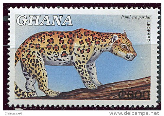 (cl 15 - P14)  Ghana **  N° 2563 (ref. Michel Au Dos) - Léopard - - Ghana (1957-...)