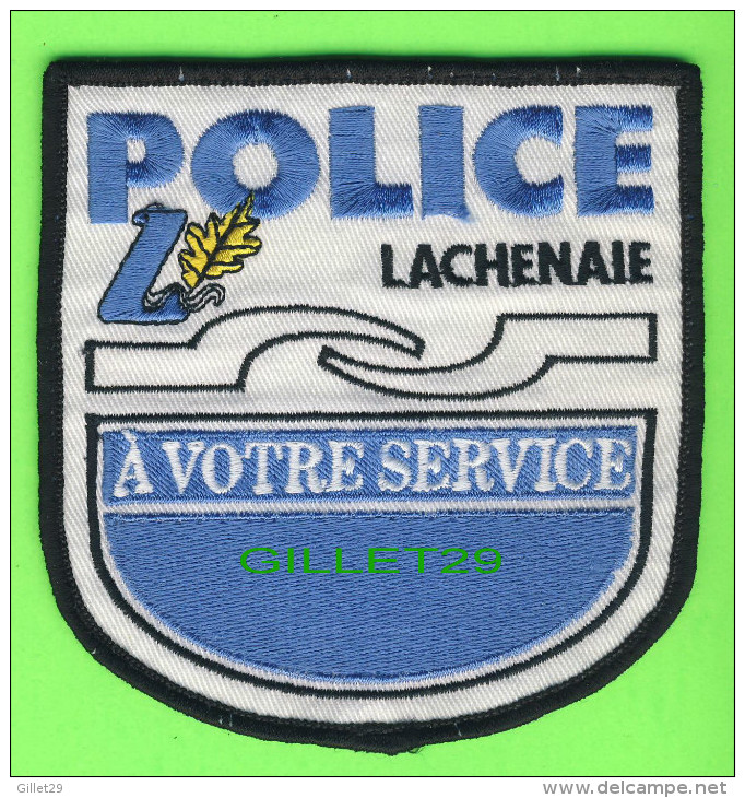 ÉCUSSON TISSU POLICE - PATCH POLICE - POLICE LACHENAIE, QUÉBEC, CANADA - - Patches