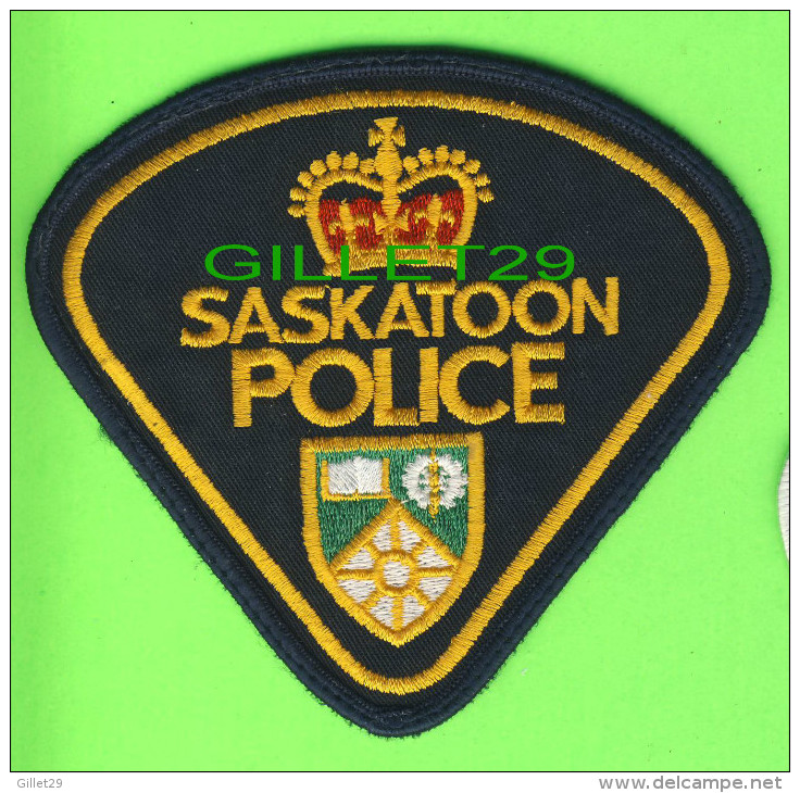 ÉCUSSON TISSU POLICE - PATCH POLICE - SASKATOON POLICE, SASKATCHEWAN, CANADA - - Ecussons Tissu