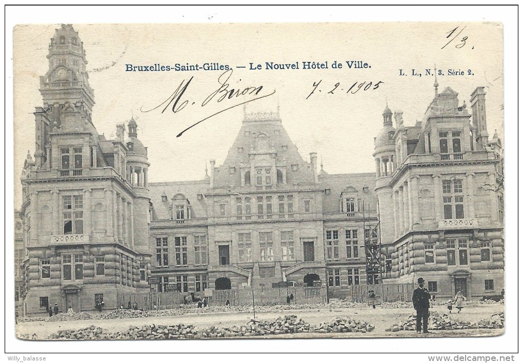 //  CPA - BRUSSEL - BRUXELLES -  ST GILLES - ST GILLIS - Le Nouvel Hôtel De Ville  // - St-Gilles - St-Gillis