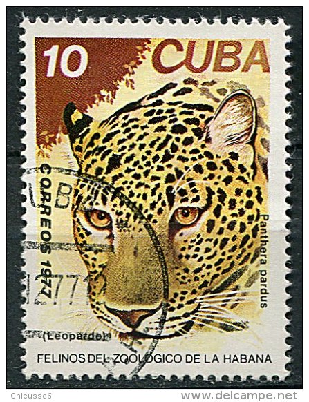 (cl 15 - P20) Cuba Ob N° 2036 (ref. Michel Au Dos)  - Léopard - - Neufs