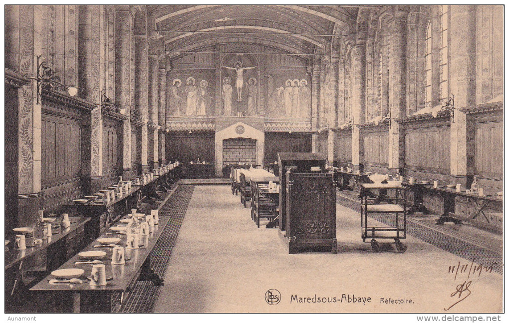 Belgica--Namur--1925--Denee--Maredsous, Abbaye--Reflectoire-- - Autres & Non Classés