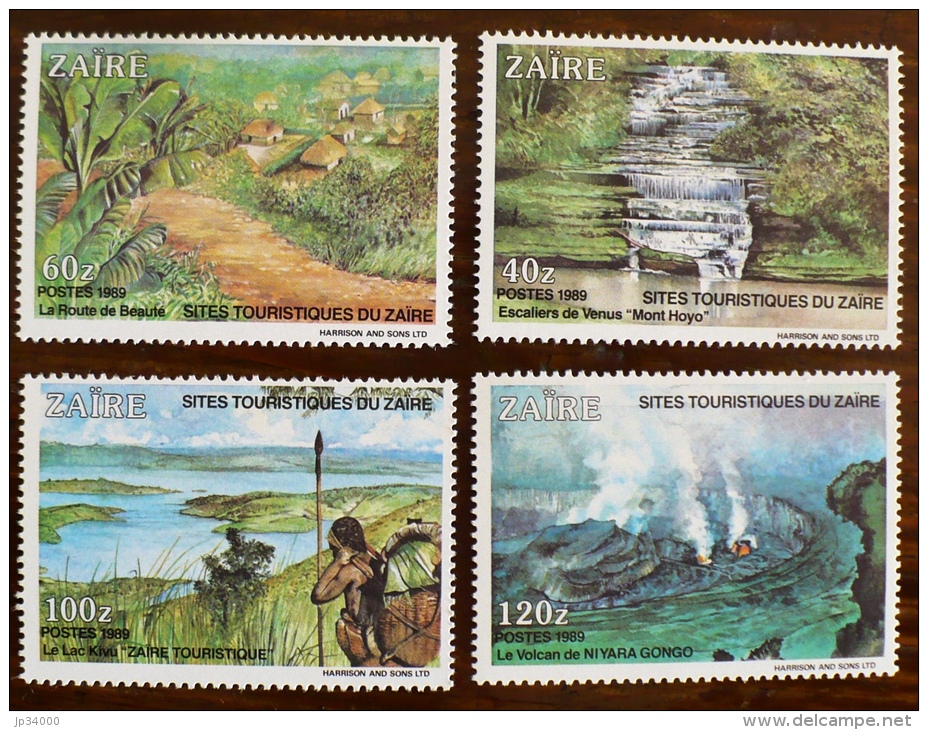 ZAIRE VOLCANS, VOLCAN, Geologie, Yvert 1315/18. MNH, Neuf Sans Charniere - Volcanes