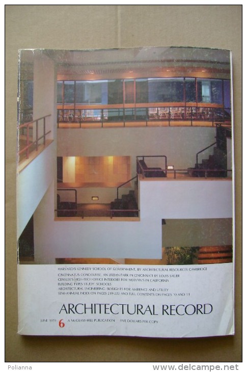 PCP/17  ARCHITECTURAL RECORD N.6 -1979/Harvard´s Kennedy School/URBAN PARK IN CINCINNATI - Architectuur