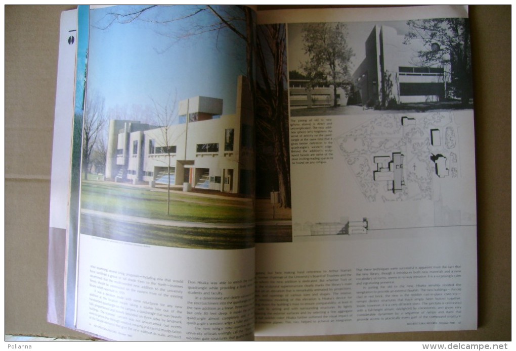 PCP/21 ARCHITECTURAL RECORD N.10-´80/New York Botanical Garden/LIBRARY ADDITION AT ST.LAWRENCE UNIVERSITY - Arquitectura