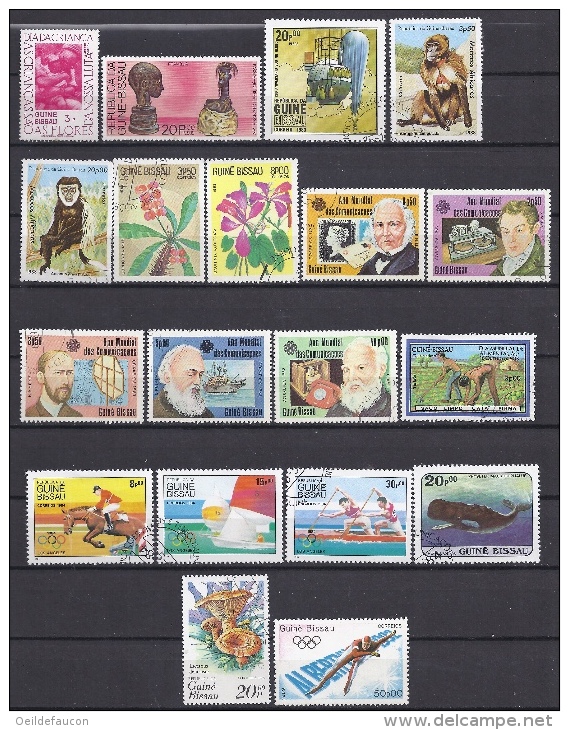 GUINEE-BISSAU - Yvert - Lot De 19 Timbres Différents - Cote 6,25 € - Voir Numéros Ci-dessous. - Lots & Kiloware (max. 999 Stück)