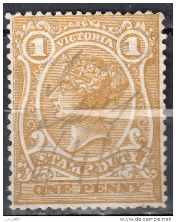Victoria - Australia 1879/84 - Queen Victoria - Postal Fiscal Stamp - Mi 15 - Used - Oblitérés
