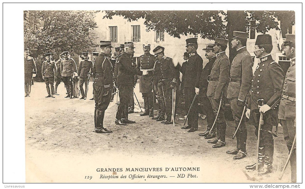 CPA Grandes Manoeuvres D´automne Réception Des  Officiers étrangers - Guerre 1914-18