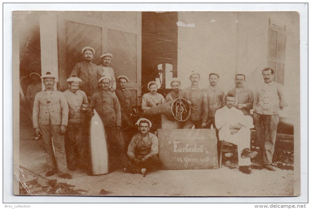 Equipage Du Sous-marin Le Farfadet, 14/06/1905, Ferryville, Tunisie, Coulé Le 6/07/1905 à Sidi Abdallah, Marins - Personajes