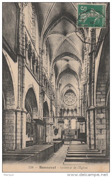 Cpa N° 538 BONNEVAL Intérieur De L ´ Eglise - Bonneval