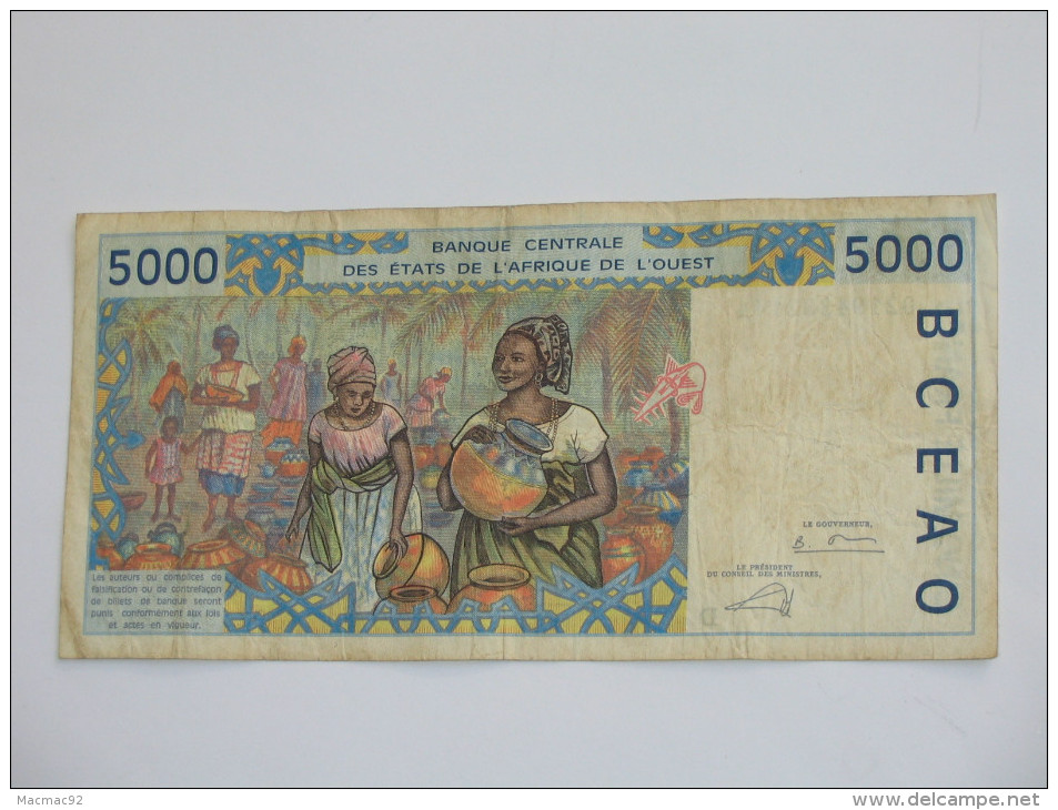 5000  Cinq Mille Francs - MALI  **** EN ACHAT IMMEDIAT **** - Mali