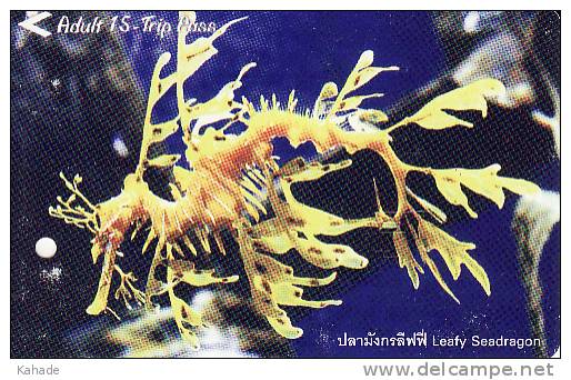 Thailand BTS Card  Ticket  Fisch  Seadragon - Eisenbahnen