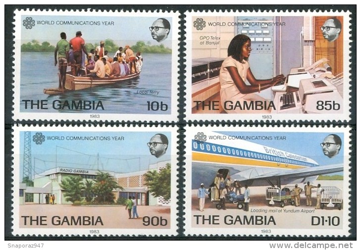 1983 Gambia Telecomunicazioni Telecommuncations Set MNH** B35 - Telecom