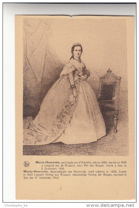Marie Henriette Archiduchesse D´Autriche, Née Aen 1836 Mariée En 1853 A Léopold Duc De Brabant (pk18265) - Autres & Non Classés