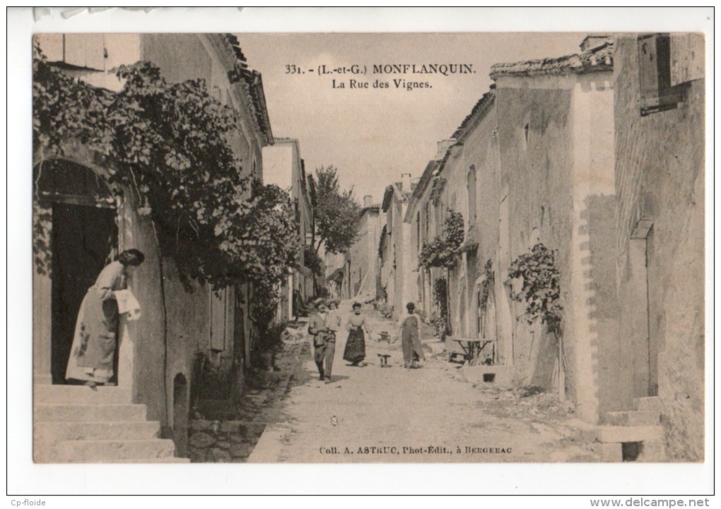 47 - MONFLANQUIN . LA RUE DES VIGNES - Réf. N°9203 - - Monflanquin