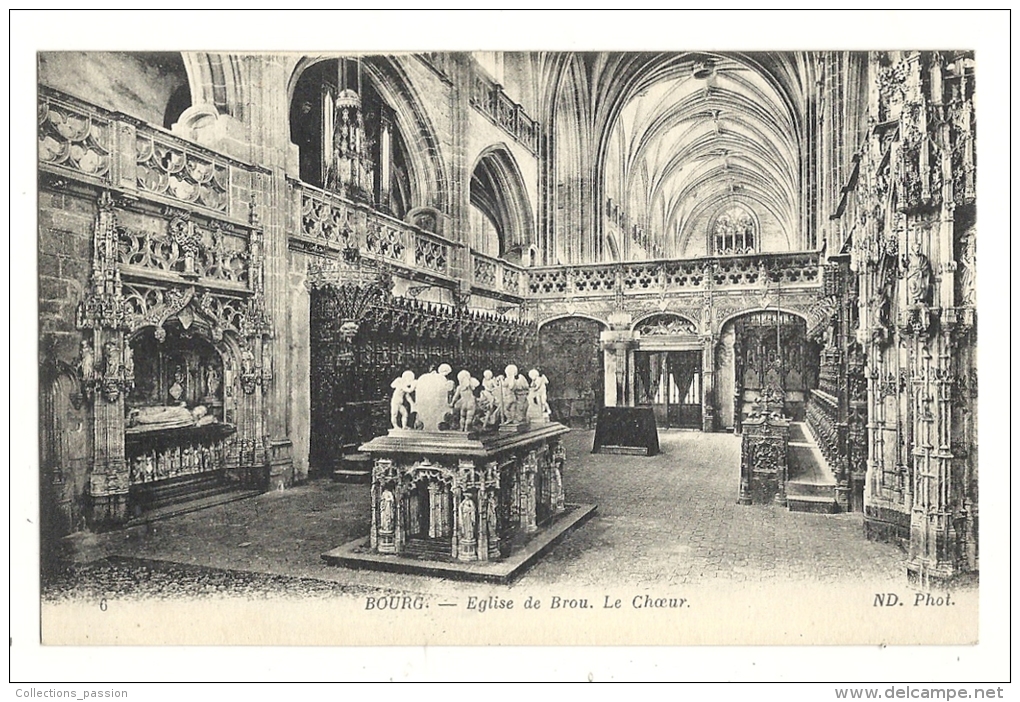 Cp, 01, Bourg, Eglise De Brou, Le Choeur - Eglise De Brou