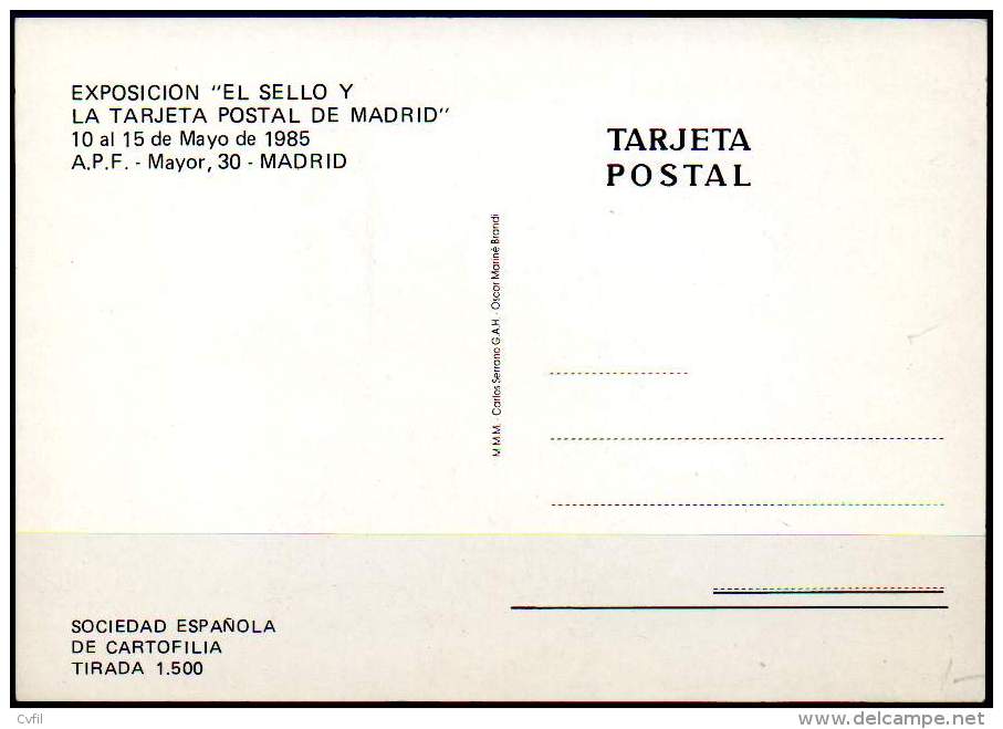 Tarjeta Postal Sin Circular. Fiesta De San Isidro 11/19 De Mayo De 1985 - Madrid