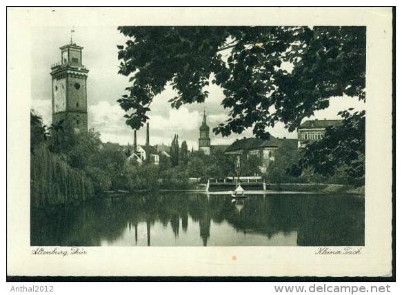 Altenburg Thüringen Kleiner Teich Turm Kirche Gesamtansicht Sw 29.12.1942 - Altenburg