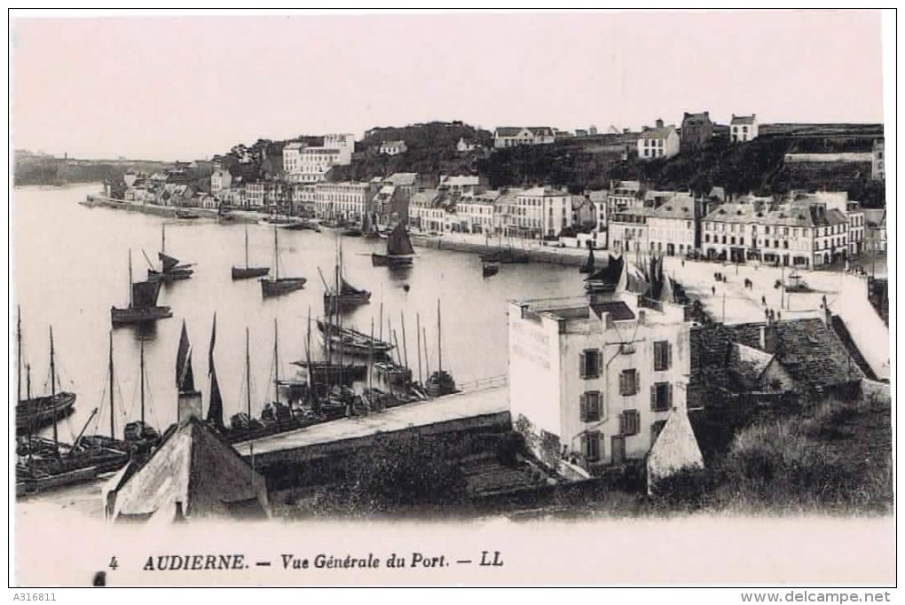 Cpa AUDIERNE VUE GENERALE DU PORT - Audierne