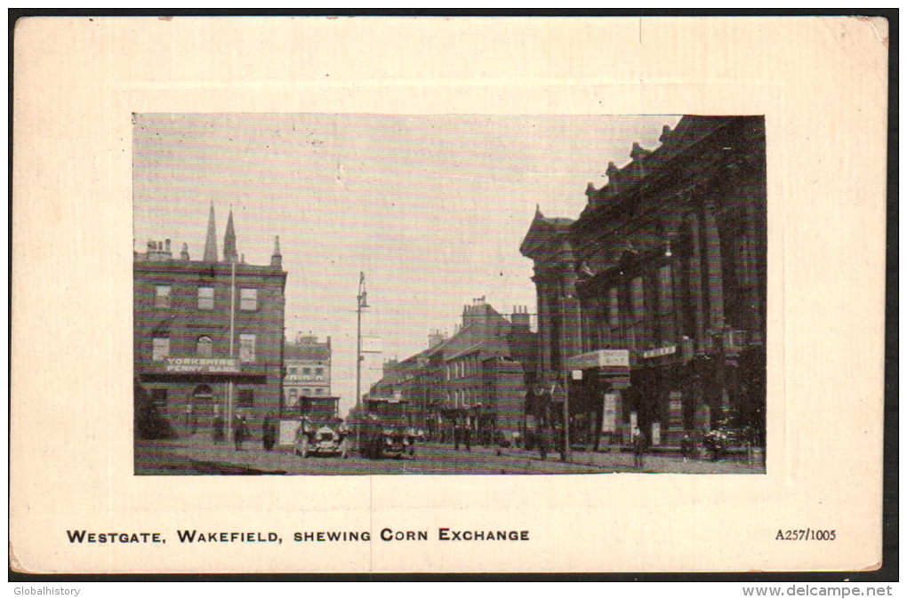 DB4242 - WESTGATE WAKEFIELD - SHEWING CORN EXCHANGE W/ VINTAGE CARS - Andere & Zonder Classificatie