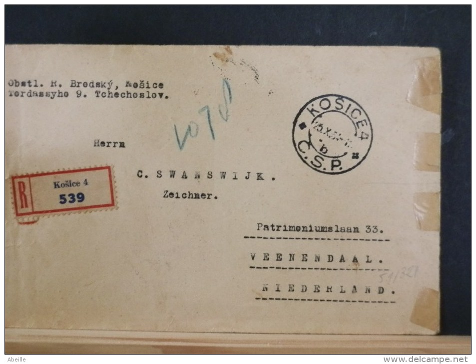 51/321    LETTRE 1934  POUR  HOLLANDE - Brieven En Documenten
