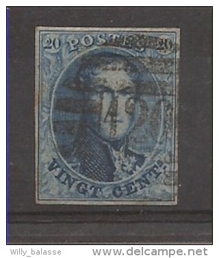 N°11, 20c Bleu Bien Margé P8b 120 Tournay - 1858-1862 Médaillons (9/12)