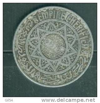 PIECE DE MONNAIE DE 5 FRANCS DU MAROC EMPIRE CHERIFIEN 1370 - Pia0209 - Marokko