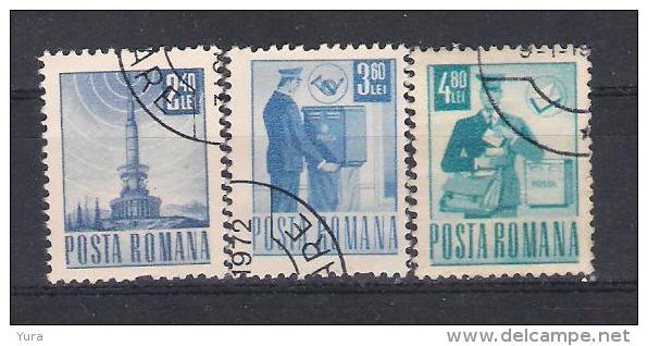 Romania 1971  Mi Nr 2960,64,66 (a1p4) - Correo Postal