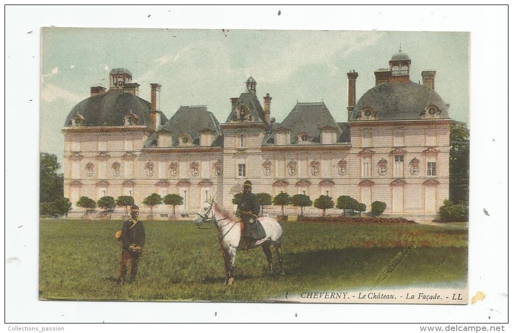 Cp , Sport , Chasse à Courre , CHEVERNY , Le Château , La Façade , écrite , LOIR ET CHER - Jagd