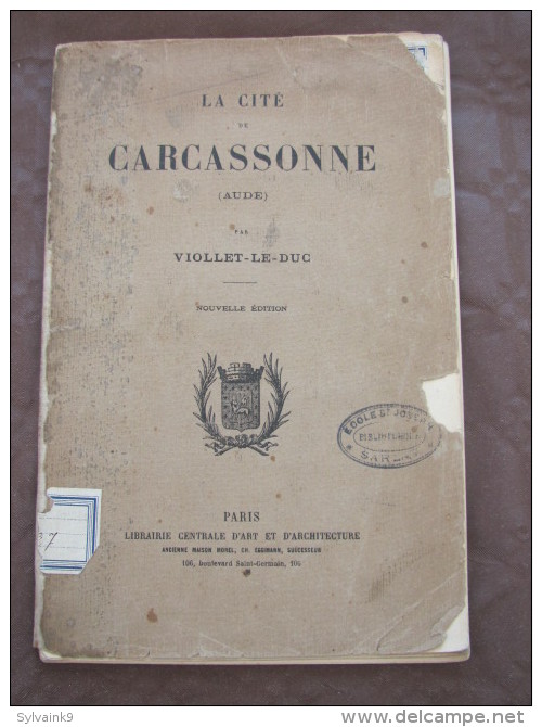 LA CITE DE CARCASSONNE AUDE VIOLLET LE DUC - 1801-1900