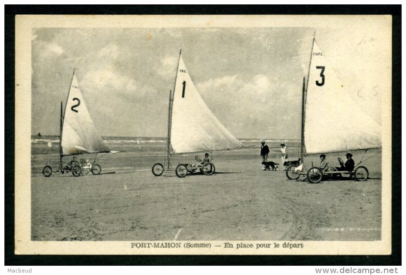 80 - FORT MAHON - Char à Voile - En Place Pour Le Départ - Fort Mahon