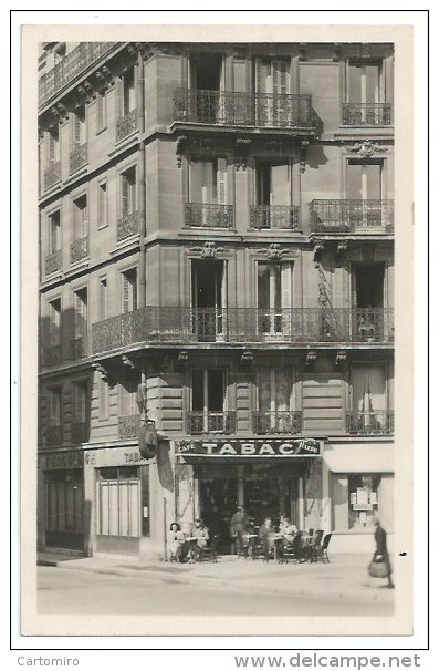 75 - Paris XVi -Carte Photo - Avenue De La Grande Armée - Rue Pergolas - Café Tabac - Arrondissement: 16